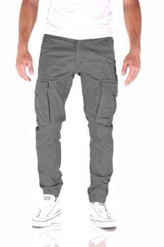 JACK & JONES Paul Flake Cargo Tapered Fit Herren Jeans Hose, Farbe:Sedona Sage, Hosengröße:W31/L32