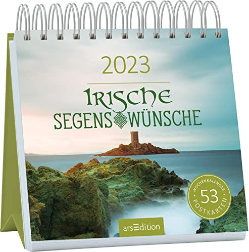 Postkartenkalender Irische Segenswünsche 2023: Wochenkalender 2023, 53 Postkarten für Irlandfans