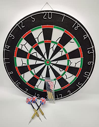 Pro Steel Darts Dartscheibe Luxus Steeldarts Dartpfeil Kork Dartboard Dart Game Steeldartscheibe inkl. Pfeilen