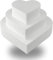 DecoPorex - Kit base torta in polistirolo a forma di cuore (10/20/30cm)