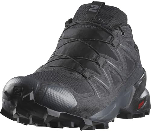 Salomon Herren Speedcross Gore-tex Trailrunning-Schuhe, Black Black Quiet Shade, 49 1/3 EU