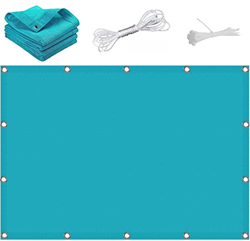 Tenda a Vela Rettangolare 2.2x2.5m Copertura per Balcone Tenda a Vela Rettangolare per Balcone da Giardino per Esterno, Piscina, Blu