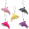 SOIMISS 5 Stück Plüsch-Delphin-Key Ring-Anhänger Schlüsselanhänger Gefälligkeiten für Schlüsselband, Schlüsselbund, Schlüsselhalter & Schlüsselkette – Taschenanhänger