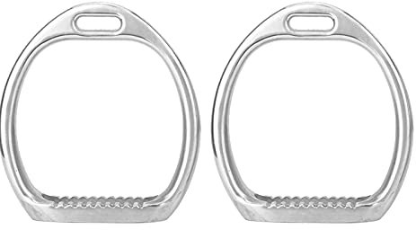 Bagima Steigbügel Kinder, Steigbügel und Leder Kinder, 15 X 14 X 4, 1 Paar Leichte Steigbügel aus Aluminium Kinder, Polster Reitsport, Reitsattel