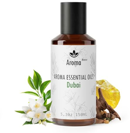 Hotelduft-Diffusor - Dubai Ätherische Öldüfte - Luxuriöses, von Hotels inspiriertes Aromatherapie-Diffusoröl für Zuhause - Galbanum, Sandelholz - für Diffusor, Luftbefeuchter, Ultraschallgerät