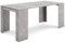 Skraut Home | Table Console Extensible | Console Meuble | 180 | pour 8 Personnes | Table à Manger | Style Moderne | Ciment