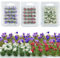 Woohome 80 PCS Fleurs Végétales Miniatures, Touffe d'herbe Statique Herbe Artificielle Modèle pour Le Chemin de Fer de Paysage de Train (3 Couleurs)