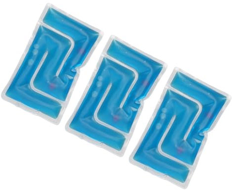 Vielseitiger Gel-Eisbeutel, Flexibler Gel-Eisbeutel, Gel-Perlen-Eisbeutel, Wiederverwendbar, Reduziert Schmerzen, Dekompression, Heiße Kompresse, Gel-Perlen-Packs für (BLUE)