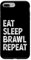 Hülle für iPhone 7 Plus/8 Plus Eat Sleep Brawl Repeat Stars Lustiges Videospiel