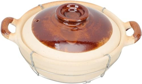 Pot Chinese Stew Hot Pot Ceramic Casserole Dish Braising Pan with Lid Casserole Hot Milk Pot Pot Soup Bowls Stew Pot Rice Pot Old Fashioned Clay Ceramics Individual