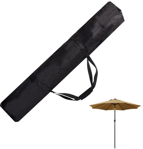 NICENEEDED Bolsa de Almacenamiento para Sombrilla de Patio 57 Pulgada, Bolsa de Transporte de Sombrilla de Exterior de Gran Tamaño para Hamaca de Patio Y Soporte de Acero
