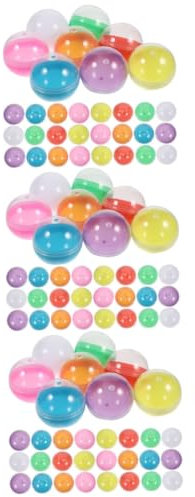 TOYANDONA 150 Stk -Spielzeug leere Kaugummibehälter farbige Bingokugeln leere Kugelkapseln reinigungstabletten kaffeevollautomaten nahtlose Plastikbälle zu öffnende Lotteriekugeln pp