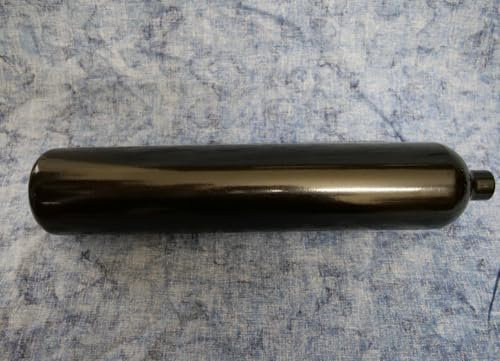 HighTechDiving Botella de acero/sumergible de 3 litros, 300 bar, 100 mm, M18 x 1,5 sin válvula, color negro