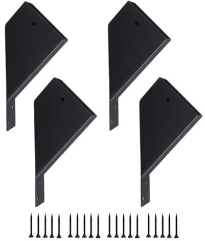 KESOTO 4 Pieces Pergola Brackets, Sturdy Accessories with Drainage Holes, Practical Parts, Gazebo Angle Brackets,