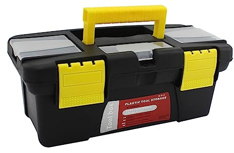 OSALADI 1stück Multifunktionale Werkzeugaufbewahrungsbox Aus Kunststoff Tragbare Toolbox Für Auto-reparatur Und Heimwerker Mit Abnehmbarem Einsatz Und Ergonomischem Griff