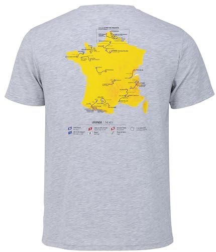 Tour de France T-Shirt Parcours 2025 - Collection Officielle Cyclisme - Taille Homme L