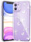 CASBST Compatible with iPhone 11 Phone Case, Clear Case with Cute Butterfly Pattern Design for Girls Women, Slim Soft TPU Shockproof Protective Aesthetic Phone Cover for iPhone 11 (White Butterfly)
