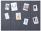 LUPATDY Große Pinnwand 120x90cm,12 Stück Filz Pinnwand Selbstklebend 30 * 30cm, Akustikpaneele, 0,9cm Dick, Bulletin Board Filzboards Wanddekoration für Studio, Büro, Küche (Dunkelgrau)