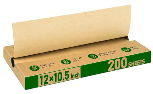 EcoDispose Precut POP UP Deli Paper Sheet, 200 Pack, 12 x 10.5, Kraft