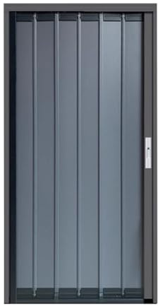 Restrooms/Kitchen Sliding Accordion Doors, Metal Room Divider Sliding Door with Accessories, Folding Door Interior with Lock, Size Customize(210x105 cm)