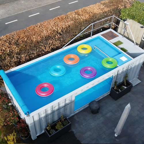 Piscine hors sol chauffée, piscine conteneur en fibre de verre – utilisation hivernale à température constante