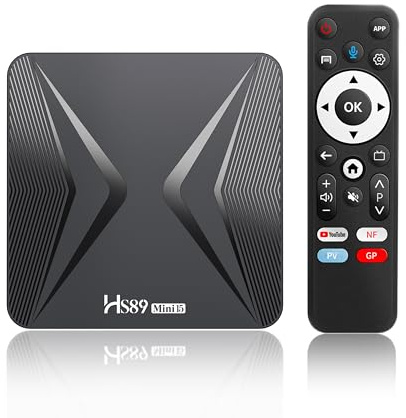 Android TV Box,Android 14.0 4 GB di RAM,32 GB di ROM | RK3539 Processore Quad-Core 64bit Cortex-A55,GPU Mali-G310,4K,LAN 10/100 Mbit/s, Wi-Fi6 Dual Banda 2,4/5 GHz,BT5.4