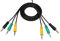 zdyCGTime 3,5 mm Cable de Audio, 3 A 3 Conector Jack de 3,5 mm Macho a Macho estéreo Cable de Audio AUX Cable para 5.1 Canal Logitech Altavoces del Ordenador (1,5 m/1,5 m)