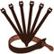 Reusable Cable Ties 1/2 x 8 (1.25cm x 20cm) - 30 Pack (Brown)