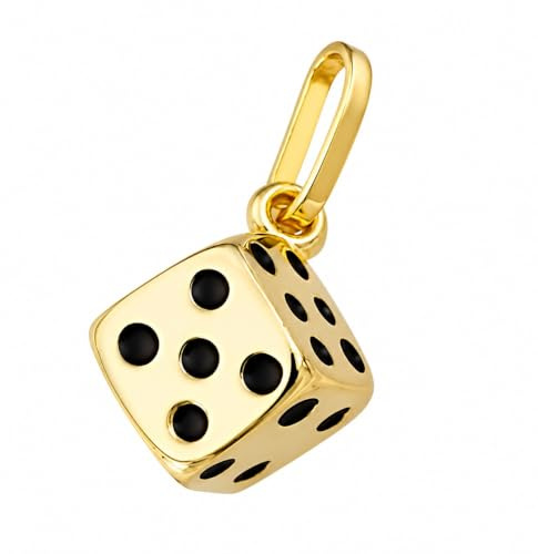 Anhänger Würfel in Gold 333 8 Karat Gelbgold Qualität auch für Kinder