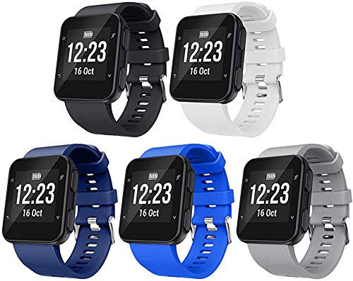 Shieranlee Kompatibel für Forerunner 35, Sport Band Silikon Ersatzzubehör Armbänder Kompatibel für Forerunner 35 Smart Watch, Fit 5.11-9.05 Inch (130mm-230mm) Wrist