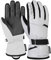 Reusch Hannah R-TEX® XT Winddichte, wasserdichte, extra atmungsaktive und warme Winterhandschuhe Fingerhandschuhe Schneehandschuhe Skihandschuhe für Damen, White/Black, 6,5