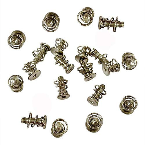 Huayuwa 20 Stück M2,5 x 9 mm Federschrauben GPU Grafikkarte Rückplatte Kühlkörper Schrauben