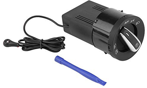 Scheinwerferschalter mit Lichtsensormodul, Qiilu Scheinwerfer Steuerschalter, ABS Kunststoff Scheinwerferlampen Steuerschalter Lichtsensormodul Passend für MK4