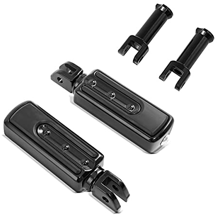 Sozius Fussrasten mit Halter kompatibel mit Harley Davidson Softail Low Rider S/ST 20-25 SF8 schwarz