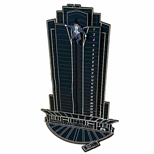 puzzlegame Weihnachts-Die-Hard-Adventskalender | Hans Gruber fällt vom Nakatomi Plaza Countdown Adventskalender | Holzhaus-Außendekorationen, lustiges