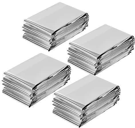 Umichen Mylar-Folien für Pflanzenwachstum, hochreflektierende Mylar-Folie, Garten, Gewächshaus, Abdeckfolie für Erste-Hilfe-Decke, Wachstumsraum, Camping, einfaches Zelt, 200 x 130 cm (4 Stück)