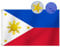 Robuste Philippinen-Flagge, 90x150 cm, langlebiges Oxford-Nylon 210D,bestickte Sterne,vier Reihen Nähte Fliegenenden,Filipinische Philippinische Nationalflaggen Dekoration Geschenk Hof Haus Banner