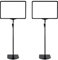 QOTSTEOS 2 soportes para carteles de altura ajustable A4, soporte de cartel de pie para mesa, película protectora, soporte de póster para tienda, librería, escuela, iglesia, espectáculo de negocios