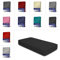 Winter Spannbettlaken Flausch Warm Thermo Fleece Kuschelig Weich Flauschig Bettlaken Spannbetttücher, Größe:90x200 cm - 100x200 cm, Farbe:schwarz