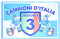 Flagge Neapel Championi D'Italien, Party, 3. Scudetto cm, 94 x 140 cm, Fußball Tifosi Blau