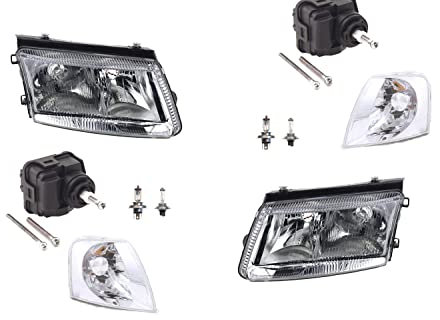 Johns, Scheinwerfer passend für VW Passat 3B 96-00 Satz + H7 H4 Li. Re. + LWR + Blinker