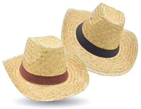 BeBuy24 Strohhut 2 Stück Sonnenschutz Damen und Herren Sonnenhut im Trilby-Look Sommerhut safari Strandhut