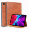 Gexmil Leder Hülle für iPad Pro 11 Zoll 4./3./2./1. Generation 2022/2021/2020/2018 Echt Leder Hülle Stoßfest, Smart Cover Automatischer Schlaf/Aufwachen,Einstellbarer Ständer rutschfest, Braun