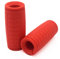 Rivotrance Thick Bar Adapter for Standard Barbells, Pull Up Bar and LAT Pull Down Cable Machine Attachment - Durable Silicone Rubber Dumbbell Handle Grips for Weight Lifting & Fitness Training(Red)