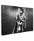 MuchoWow© Leinwand 90x60 cm Deko Schlafzimmer Aesthetic Leinwandbilder Wohnzimmer Gemälde Foto Geschenk Living Room Decoration Frau - Toilette - WC - Schwarz und Weiß - Porträt