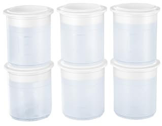 Generisch 6er-Set PacoJet Pacossierbecher mit Deckel 6er-SetJet Kunststoff Pacossierbecher mit Deckel