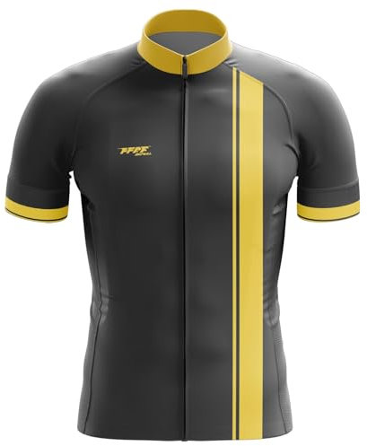 FFFF & OLFEH Herren Radtrikot Fahrradtrikot Kurzarm, Mountainbike MTB Top Kurzarm Atmungsaktiv,T-Shirt Jersey Funktionsshirt Schnell Trocknen Stoff Fahrradtrikot (17,3XL)