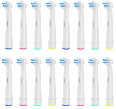 16 Stück Interspace Aufsteckbürsten, Kompatibel mit Braun Oral B Elektrische Zahnbürste zur Reinigung von Zahnzwischenräumen, Brücken und Implantaten.