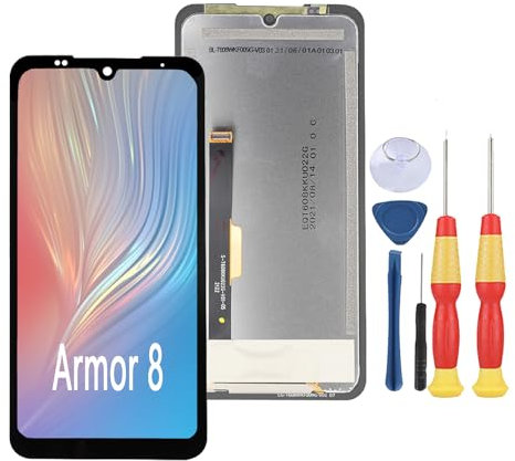 SiuVorZhi Pantalla LCD Compatible con Ulefone Armor 8 Pantalla LCD Piezas de Repuesto con Herramientas