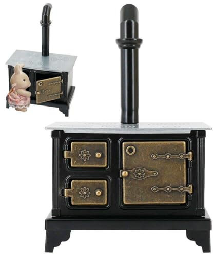 Accesorios De Cocina En Miniatura De Muñecas Modelo De Chimenea De Hierro Fundido Muebles En Miniatura Muebles Y Accesorios De Cocina De Cocina De Rango Antiguo